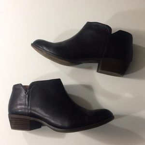 Lucky Brand Boots- Bardon Leather Ankle Bootie